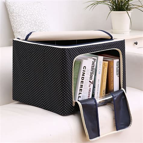 oxford cloth steel frame foldable storage box|Amazon.com: Oxford Fabric Storage Box.